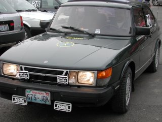 1985 Saab 900 Turbo at Thunderbird 2005 start