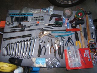 closeup of tools