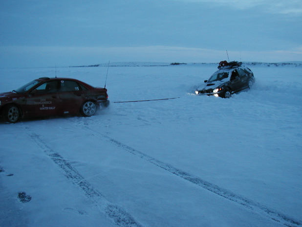 Day6-IceRoad-Pete gets a tug